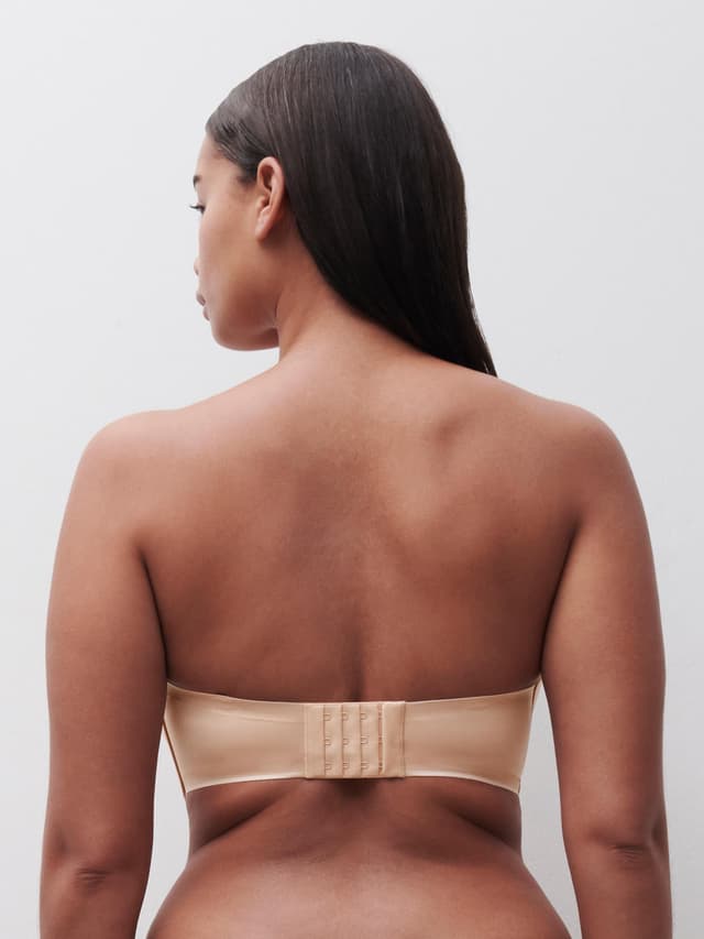 Chantelle Soutien-gorge Bandeau Coques Bretelles Amovibles - Beige Doré - Essentiall