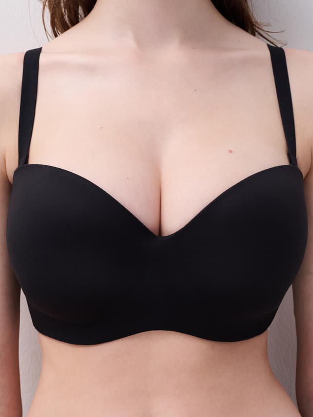 Chantelle Soutien-gorge Bandeau Coques Bretelles Amovibles - Noir - Norah