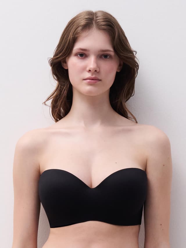 Chantelle Soutien-gorge Bandeau Coques Bretelles Amovibles - Noir - Norah