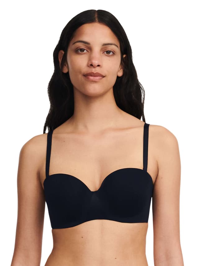 chantelle Soutien-gorge bandeau coques bretelles amovibles - Noir - Essentiall