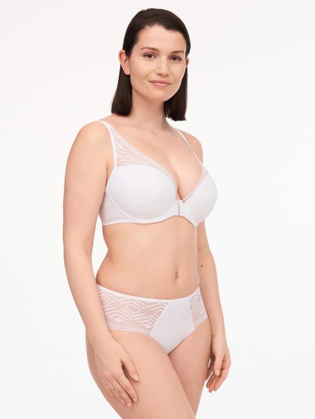 Chantelle Soutien-gorge Coques Plongeant - Blanc - Ondine