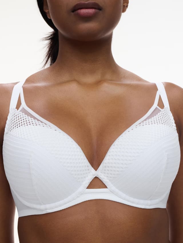 Chantelle Soutien-gorge Coques Plongeant - Blanc - Play