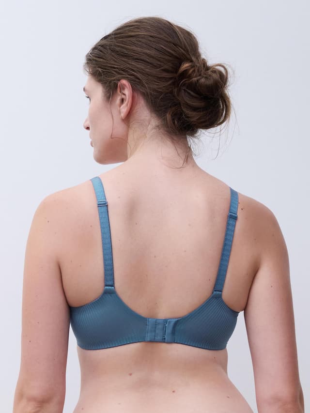 Chantelle Soutien-gorge Coques Plongeant - Bleu Jeans - Legend