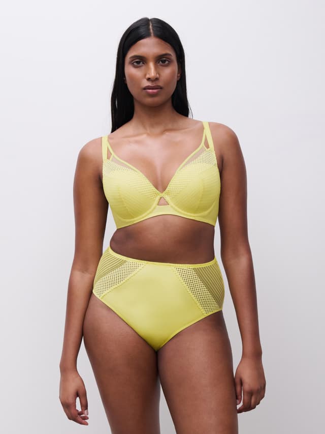 Chantelle Soutien-gorge Coques Plongeant - Jaune Citrus - Play