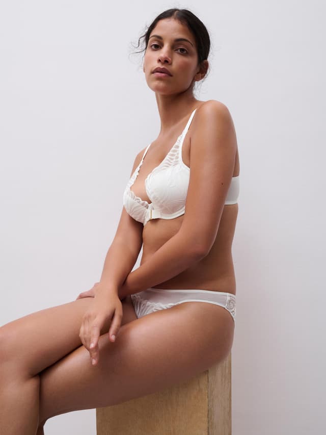 Chantelle Soutien-gorge Coques Plongeant - Milk - Legend