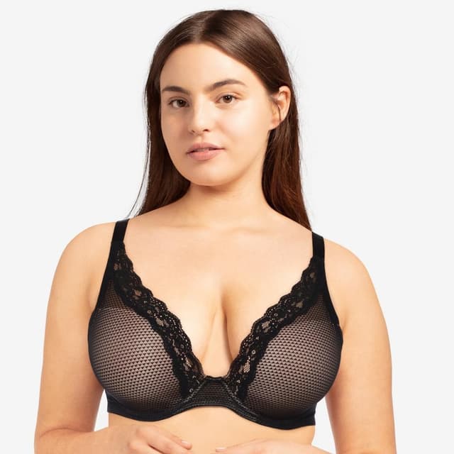 chantelle Soutien-gorge coques plongeant - Noir - Brooklyn