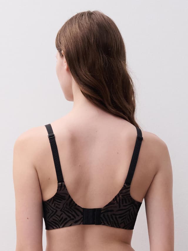 Chantelle Soutien-gorge Coques Plongeant - Noir - Graphic Allure