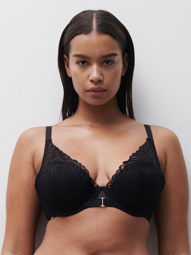 chantelle Soutien-gorge coques plongeant - Noir - Legend