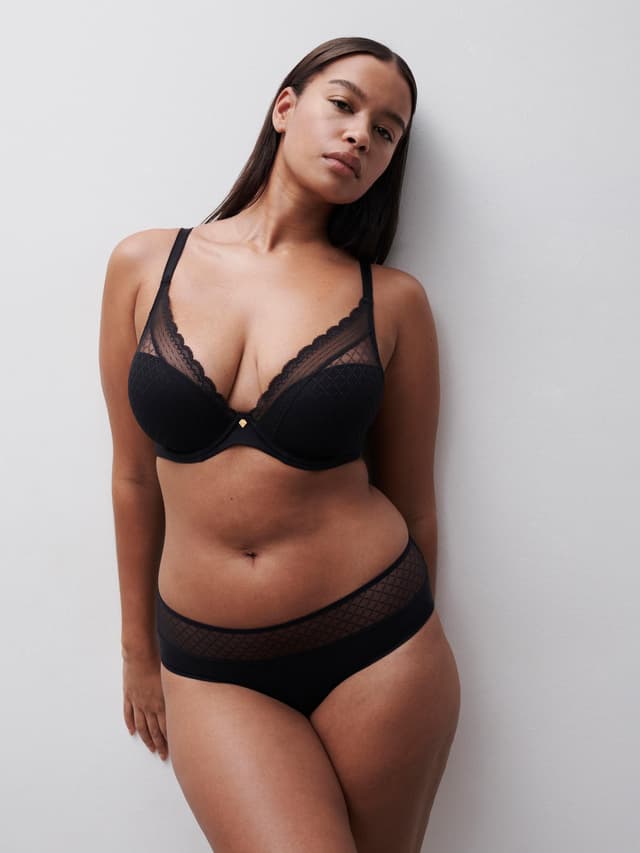 Chantelle Soutien-gorge Coques Plongeant - Noir - Norah Chic
