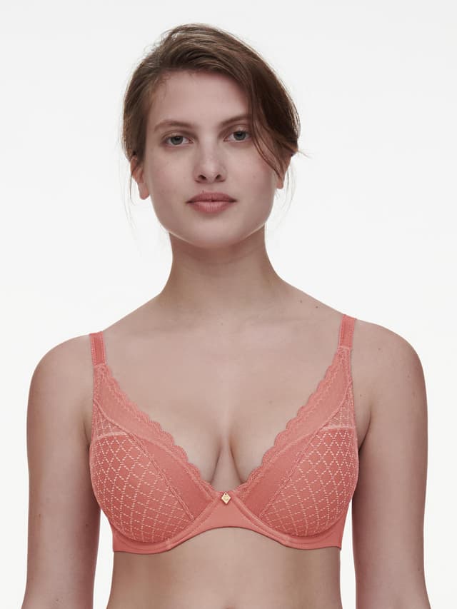 chantelle Soutien-gorge coques plongeant - Rose Canyon - Norah Chic