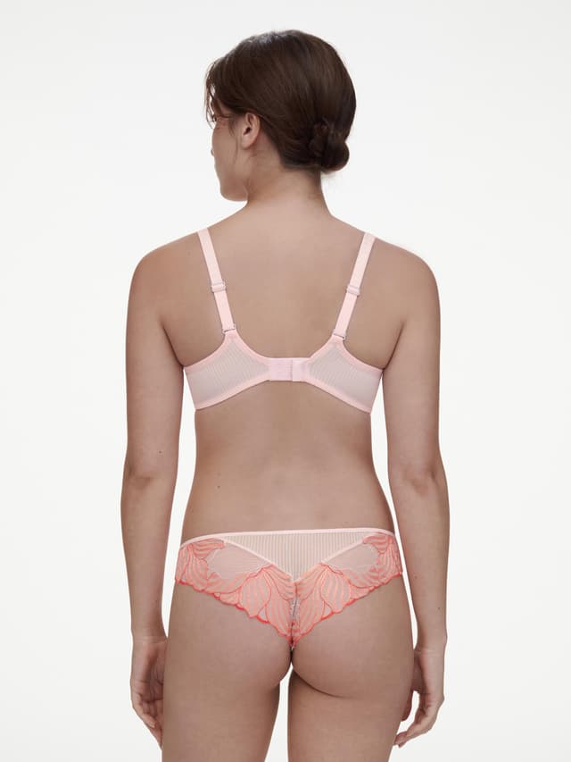 Chantelle Soutien-gorge Coques Plongeant - Rose Nymphea / Corail - Legend