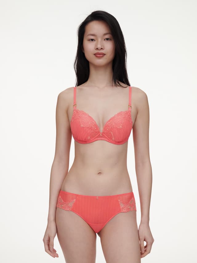 Chantelle Soutien-gorge Coques Push-up - Corail - Cabaret Sauvage