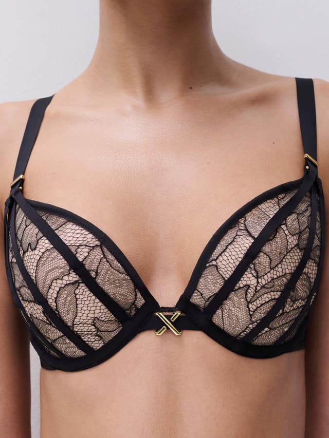 Chantelle Soutien-gorge Coques Push-up - Noir - Xquisite