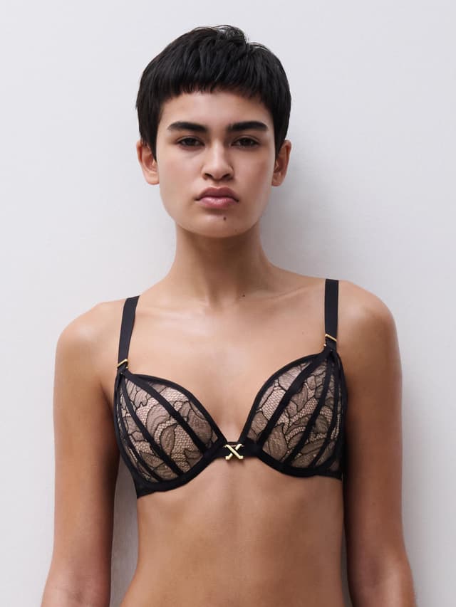 chantelle Soutien-gorge coques push-up - Noir - Xquisite