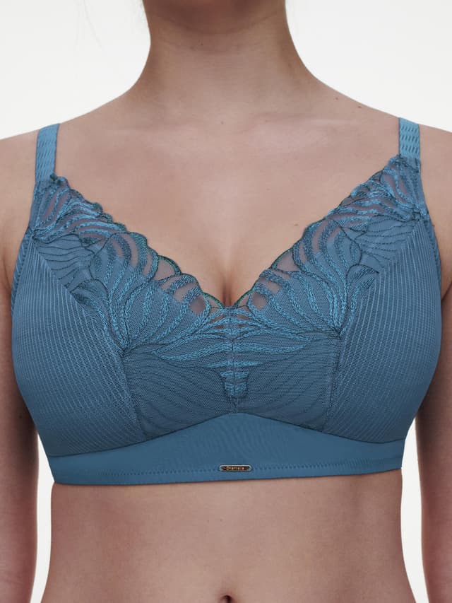 Chantelle Soutien-gorge Coques Sans Armature Maintien - Bleu Jeans - Legend