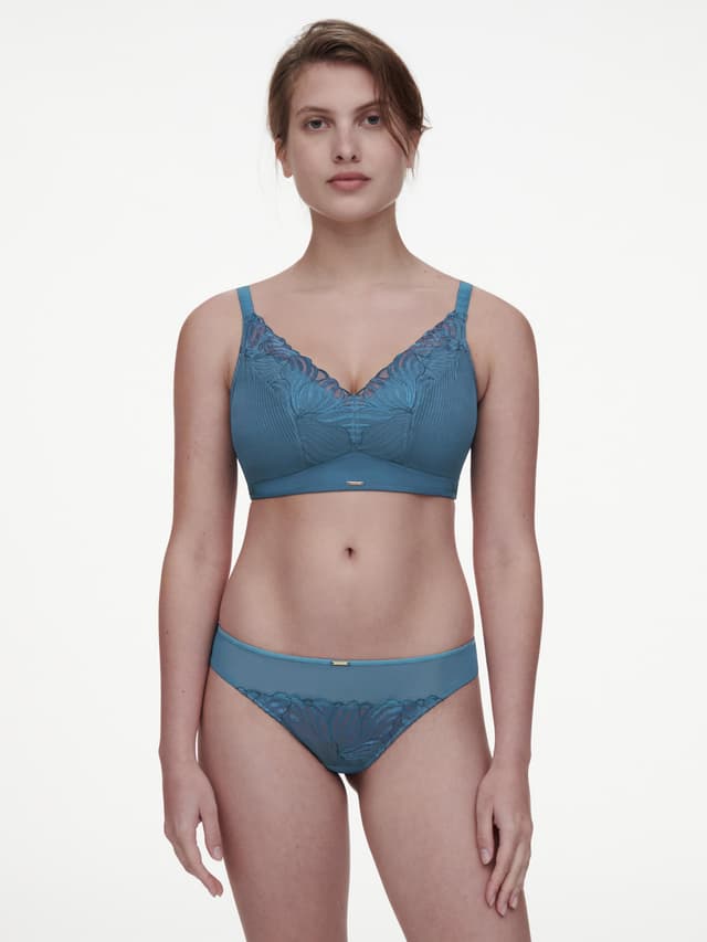 Chantelle Soutien-gorge Coques Sans Armature Maintien - Bleu Jeans - Legend