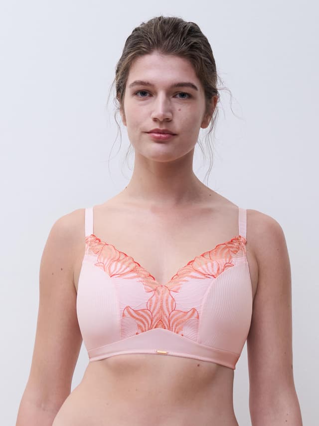 chantelle Soutien-gorge coques sans armature maintien - Rose nymphea / Corail - Legend