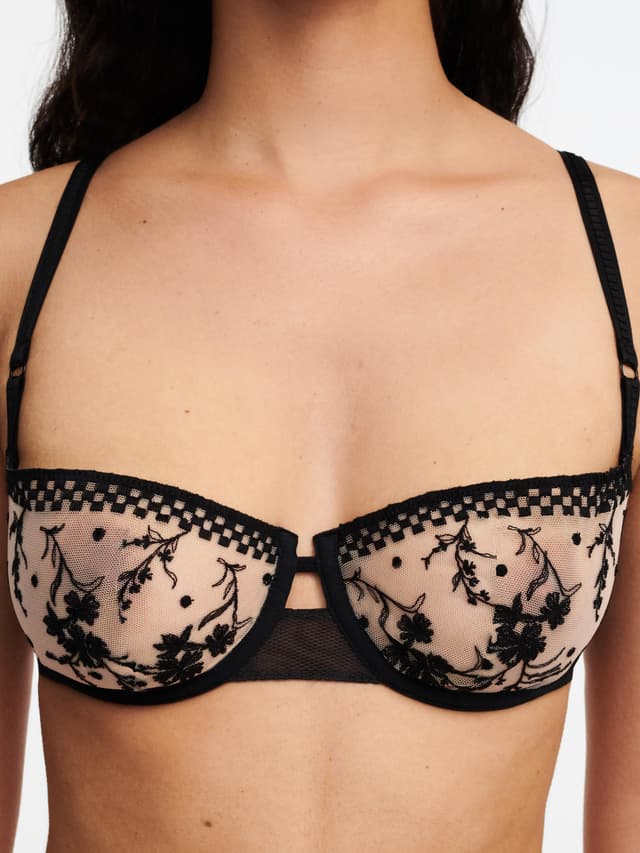 Chantelle Soutien-gorge Corbeille - Beige Doré / Noir - Suzy