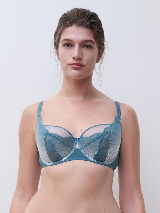 chantelle Soutien-gorge corbeille - Bleu pétrole dégradé - Crush