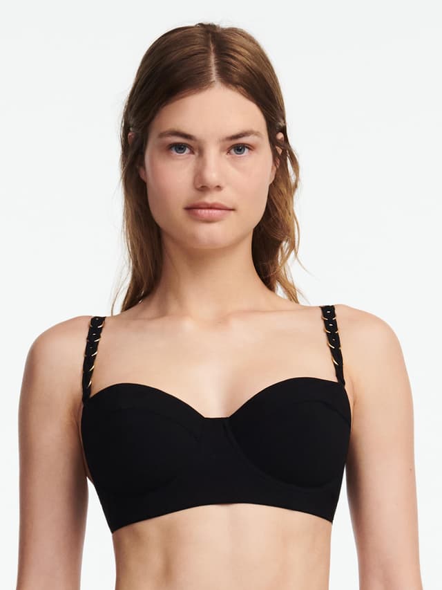 chantelle Soutien-gorge corbeille bretelles amovibles - Noir - Emblem