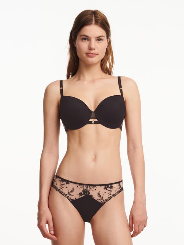 Chantelle Soutien-gorge Corbeille Coque - Beige Doré / Noir - Suzy