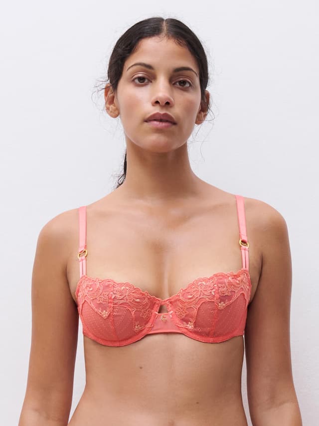 chantelle Soutien-gorge corbeille - Corail - Cabaret Sauvage