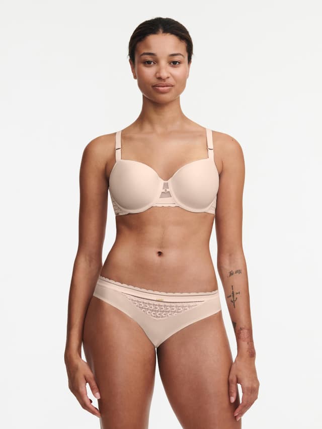 chantelle Soutien-gorge corbeille mémoire de forme - Beige doré - Monogram