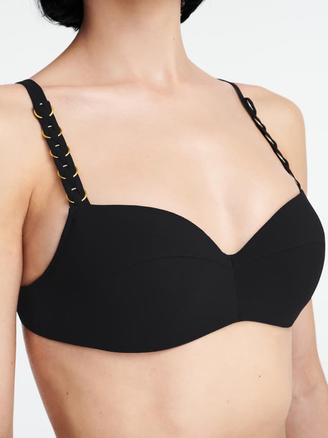 Chantelle Soutien-gorge Corbeille Mémoire De Forme Bretelles Multi-positions - Noir - Emblem