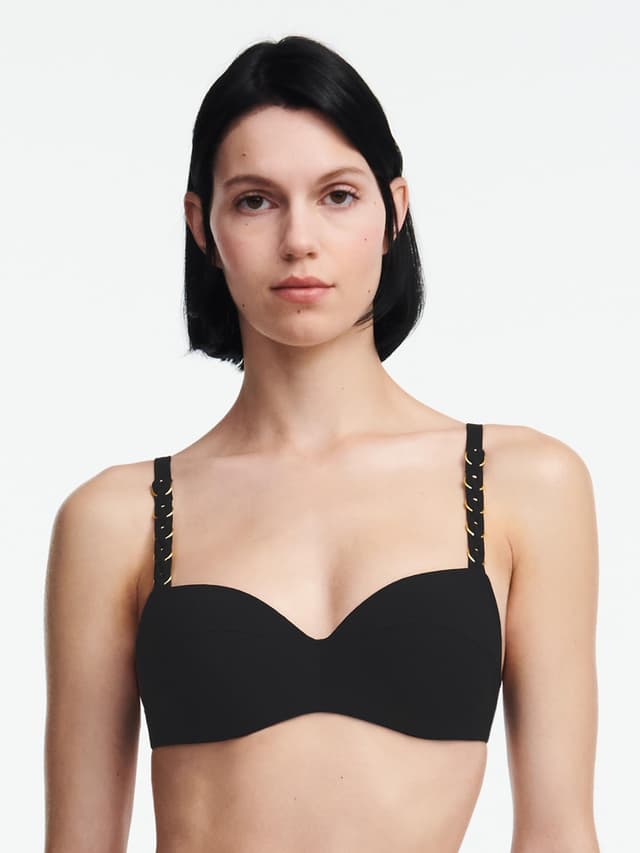 chantelle Soutien-gorge corbeille mémoire de forme bretelles multi-positions - Noir - Emblem
