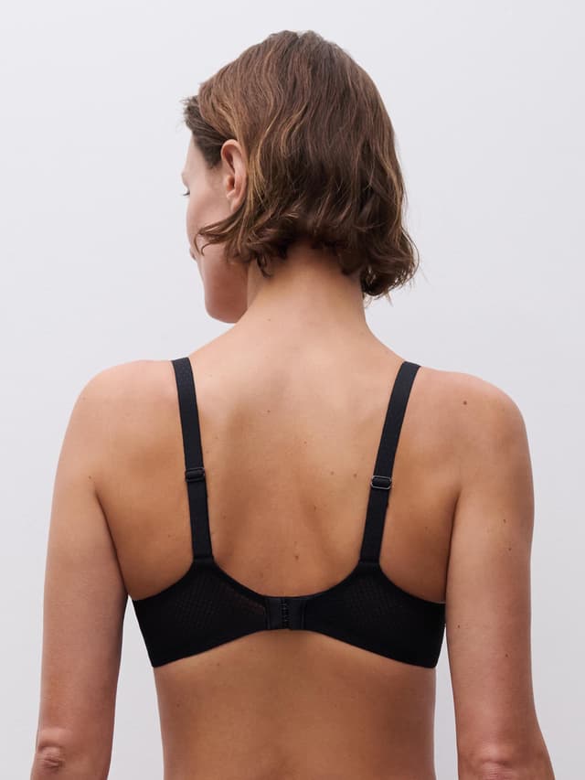 Chantelle Soutien-gorge Corbeille Mémoire De Forme - Noir - Fleurs