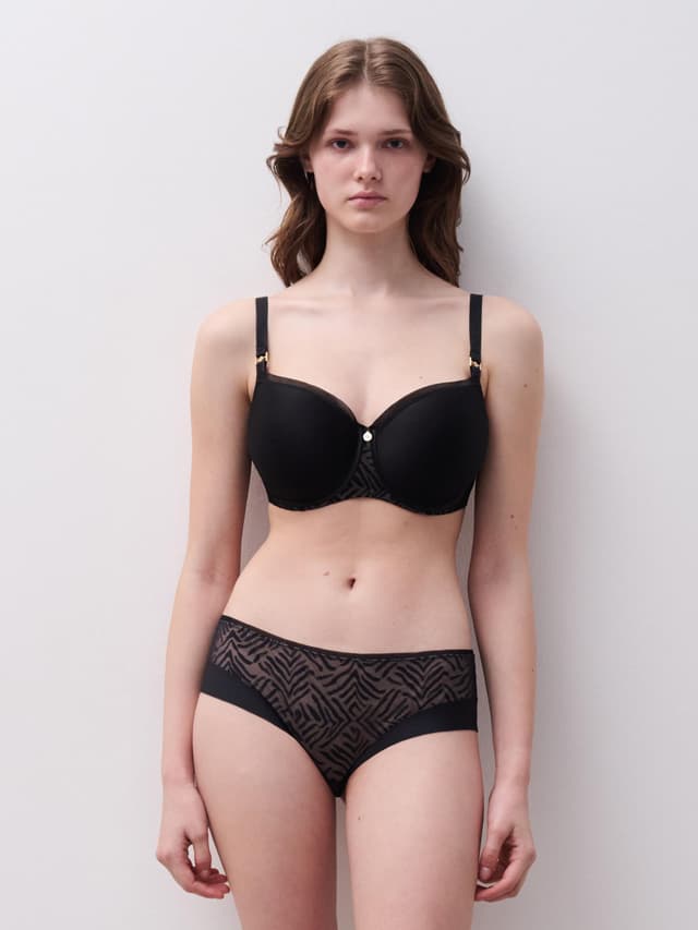 Chantelle Soutien-gorge Corbeille Mémoire De Forme - Noir - Graphic Allure