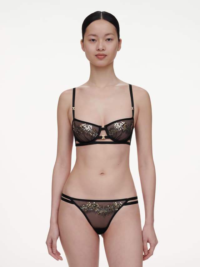 Chantelle Soutien-gorge Corbeille - Noir Pailleté - Genesis