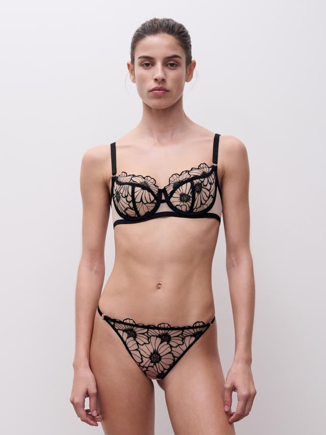Chantelle Soutien-gorge Corbeille - Noir / Rose Pâle - Lush