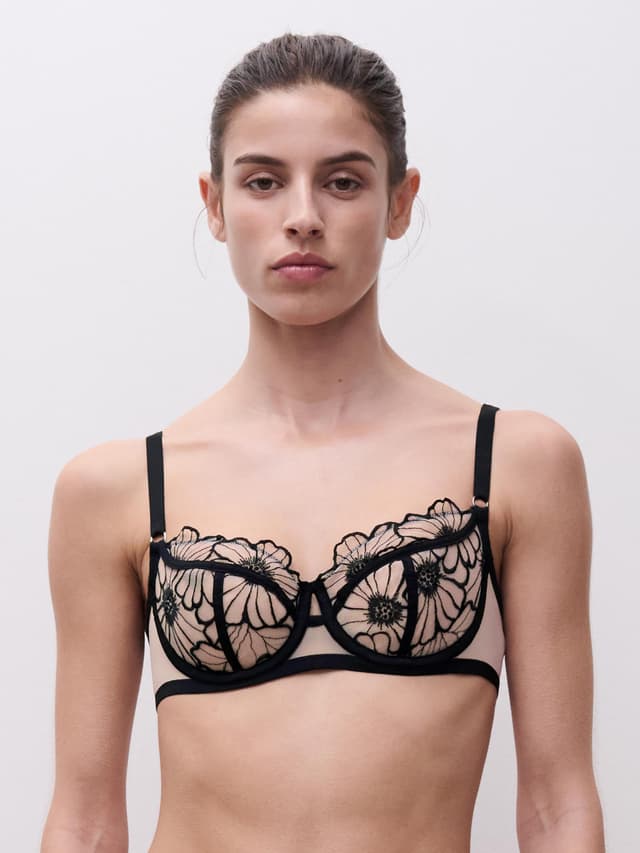chantelle Soutien-gorge corbeille - Noir / Rose pâle - Lush