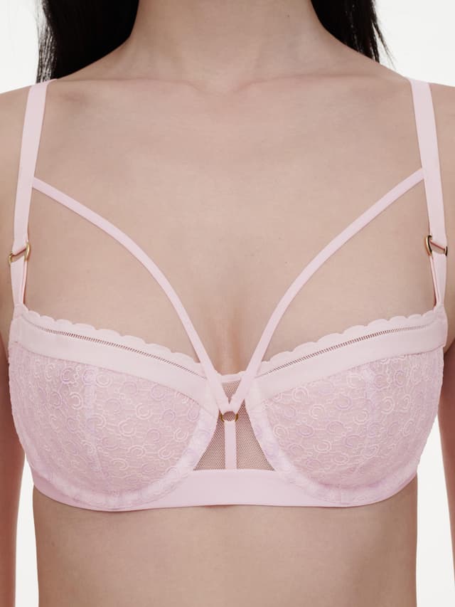 Chantelle Soutien-gorge Corbeille - Rose Nymphea / Lavandin - Monogram