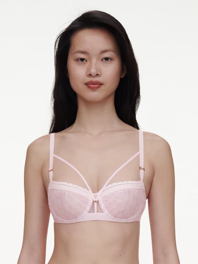 chantelle Soutien-gorge corbeille - Rose nymphea / Lavandin - Monogram
