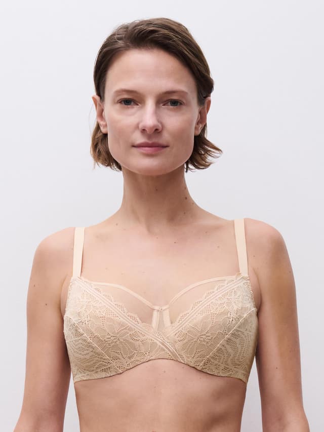 chantelle Soutien-gorge emboîtant - Beige doré - Floral Touch