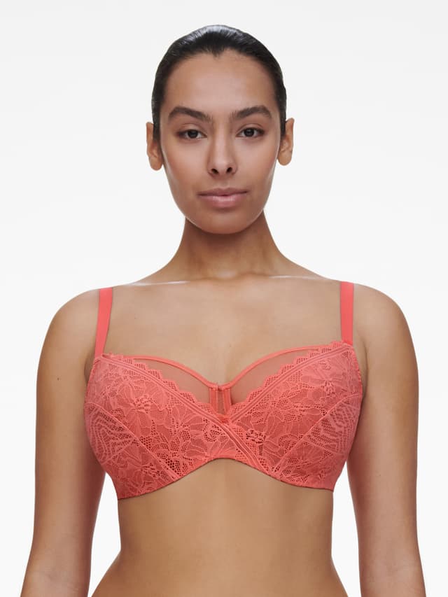 chantelle Soutien-gorge emboîtant - Corail - Floral Touch