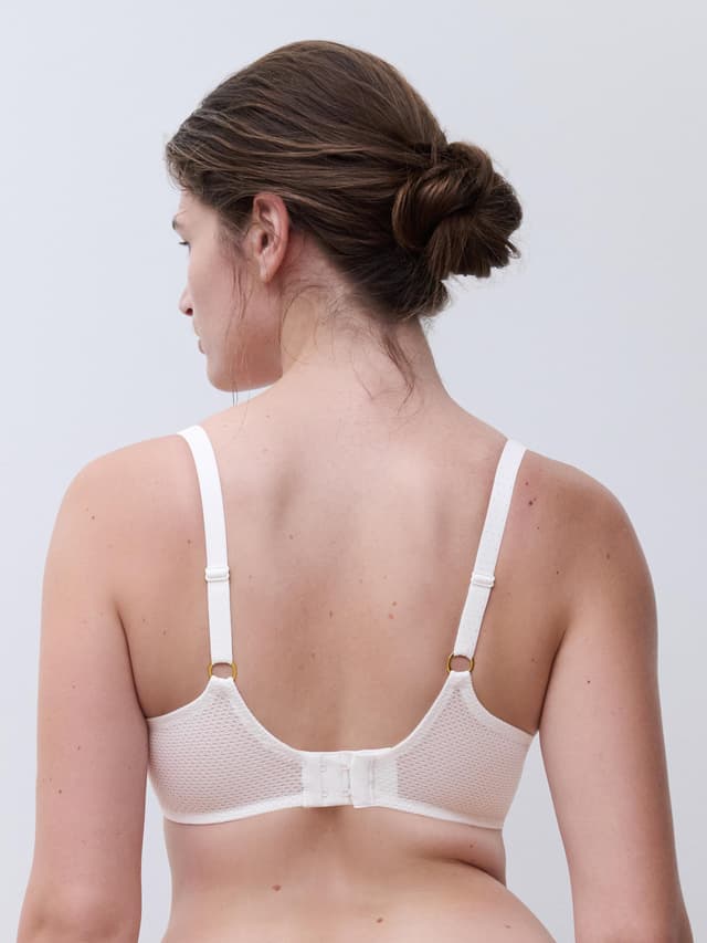 Chantelle Soutien-gorge Emboîtant - Milk Satin - Fleurs Signature