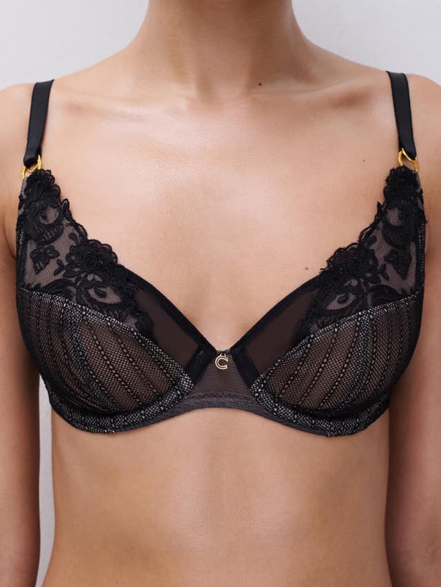 Chantelle Soutien-gorge Emboîtant - Noir - Cabaret Sauvage