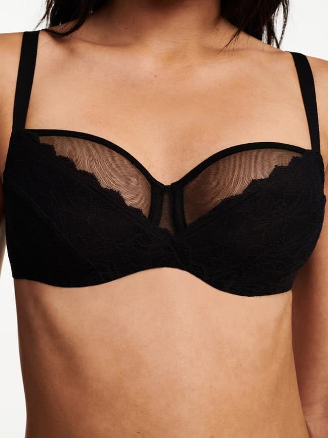 Chantelle Soutien-gorge Emboîtant - Noir - Floral Touch