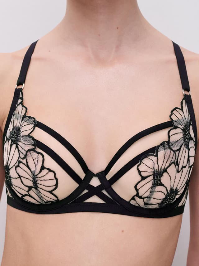 Chantelle Soutien-gorge Emboîtant - Noir / Rose Pâle - Lush