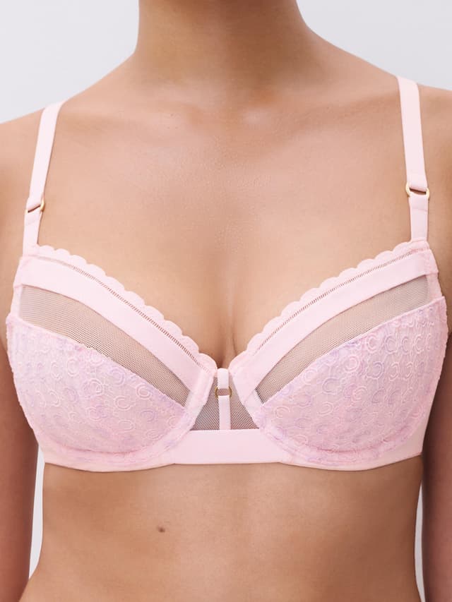 Chantelle Soutien-gorge Emboîtant - Rose Nymphea / Lavandin - Monogram