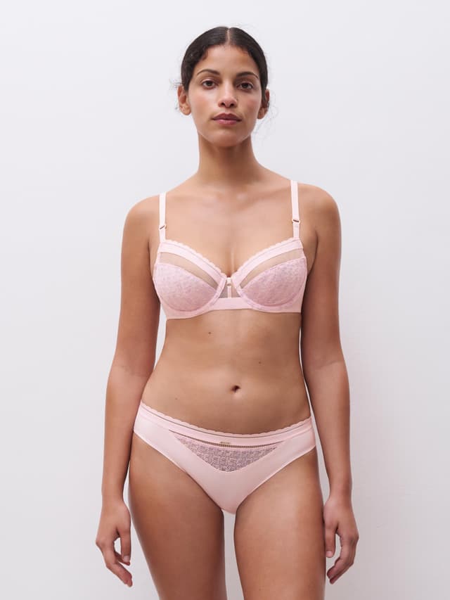 Chantelle Soutien-gorge Emboîtant - Rose Nymphea / Lavandin - Monogram