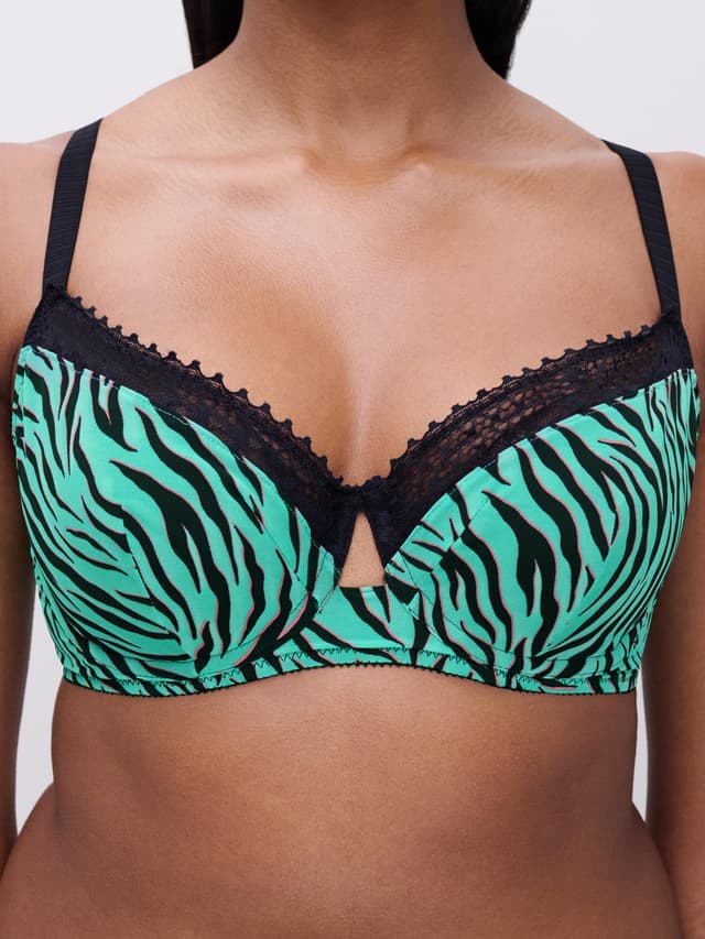 Chantelle Soutien-gorge Emboîtant - Zèbre Emeraude - Pulse