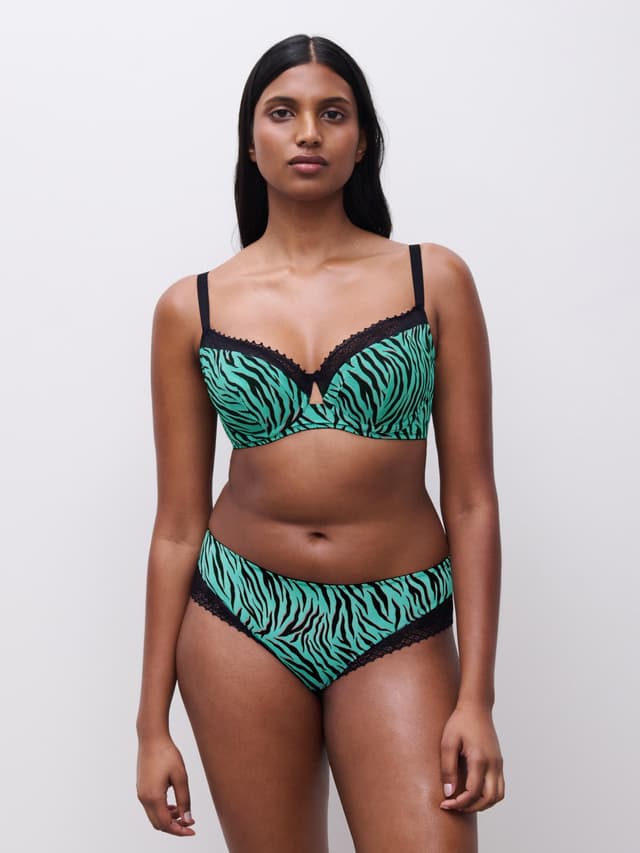 Chantelle Soutien-gorge Emboîtant - Zèbre Emeraude - Pulse
