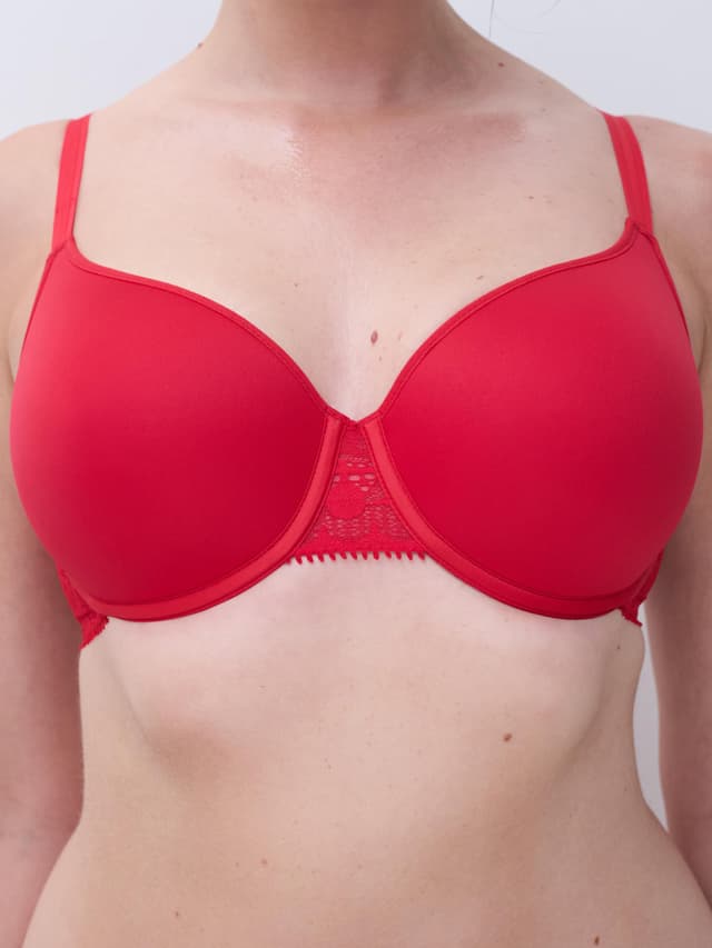 Chantelle Soutien-gorge Mémoire De Forme Emboîtant - Coquelicot - Day To Night