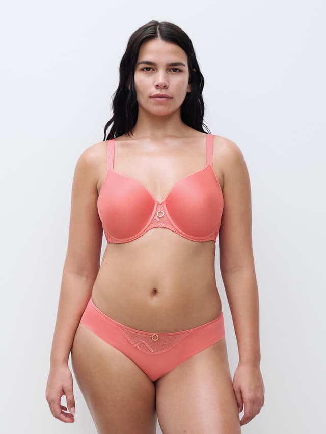 Chantelle Soutien-gorge Mémoire De Forme Emboîtant - Corail - Graphic Support