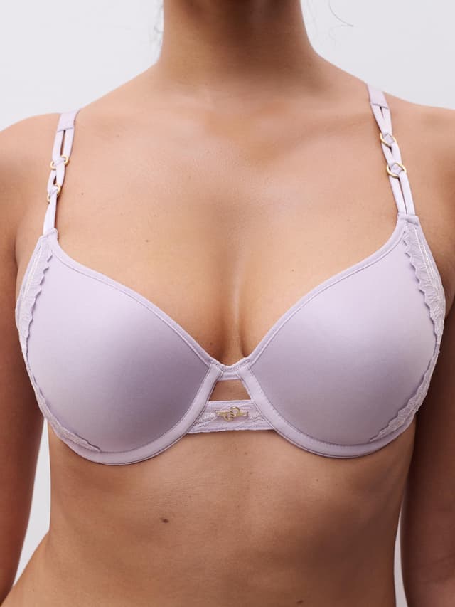 Chantelle Soutien-gorge Mémoire De Forme Emboîtant - Lavandin / Milk - Mystic Dream