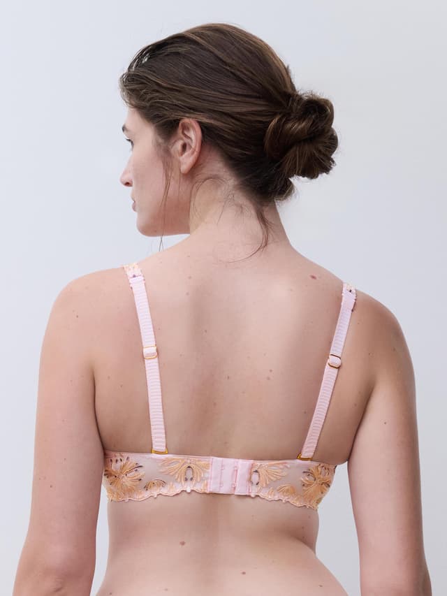 Chantelle Soutien-gorge Mémoire De Forme Emboîtant - Rose Nymphéa Multico - Champs Elysées